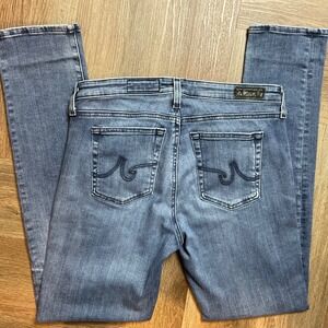 AG Adriano Goldschmied Womens Jeans Medium Blue Prima Cigarette Leg Denim Classy